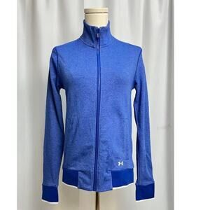 NWT! Under Armour Women's Threadborne Full Zip‎ Jacket Blue SMALL